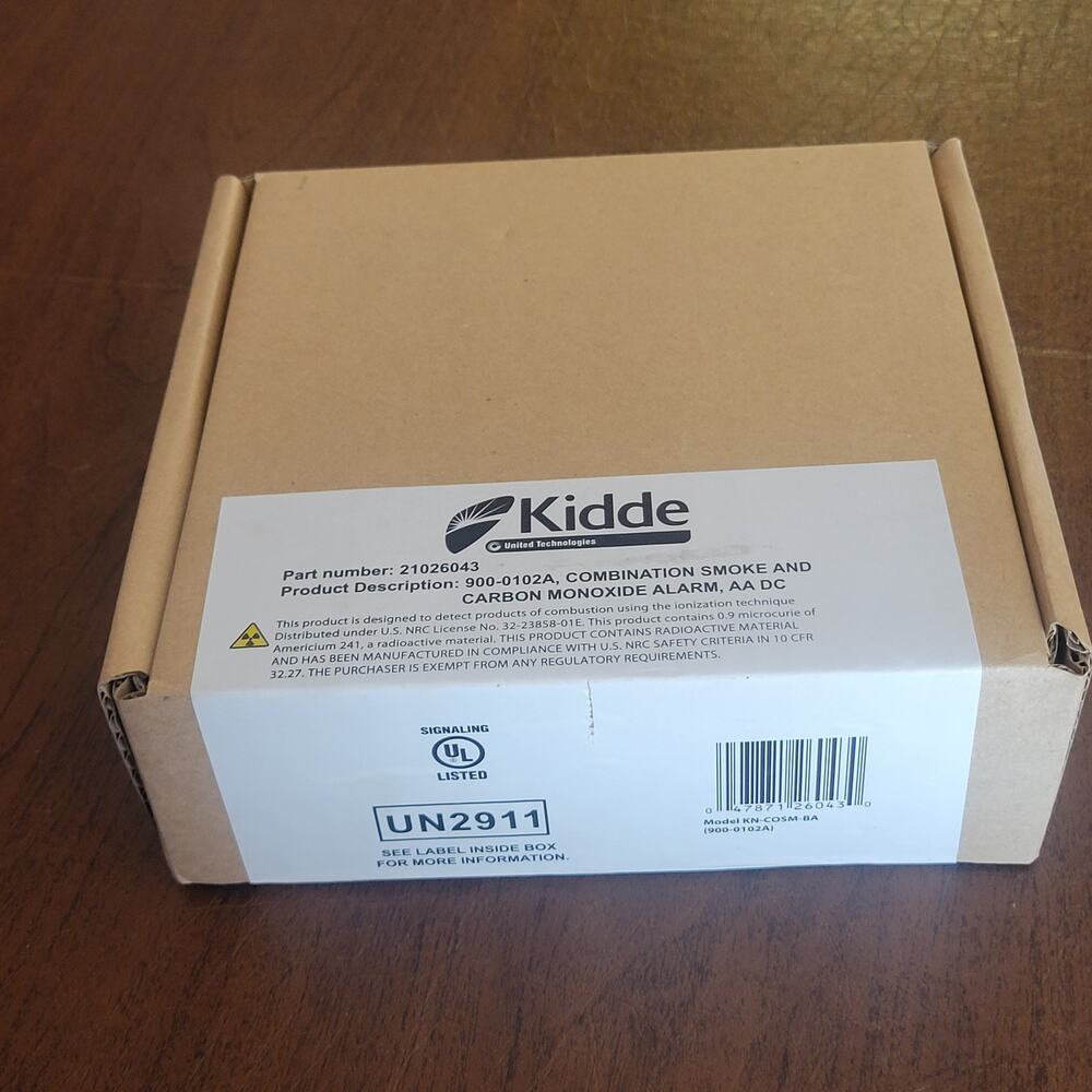 Kidde KN-COSM-BA 900-0102A Battery Operated  Smoke and Carbon Monoxide Alarm